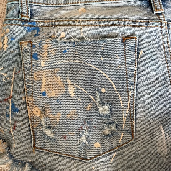 ONE X ONETEASPOON DENIM MINI SHORTS - Picture 7 of 7
